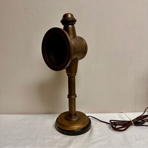 Vintage Frederick Cooper Brass Railroad Lantern Desk Lamp 12”H